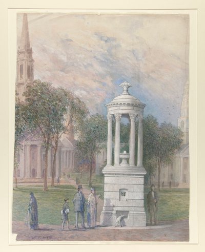 Fontaine Bennett sur New Haven Green - John Ferguson Weir