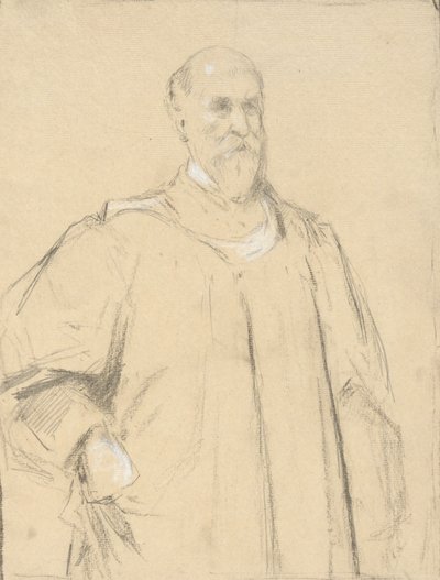 Juge Wayland, étude pour une peinture à Yale - John Ferguson Weir