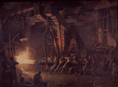 Fonderie de canons de West Point, forgeant l