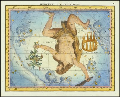 1776 - John Flamsteed - Hercules, La Couronne - John Flamsteed