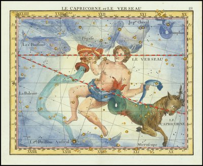 1776 - John Flamsteed - Le Capricorne, et Le Verseau (Capricorn  Aquarius) - John Flamsteed