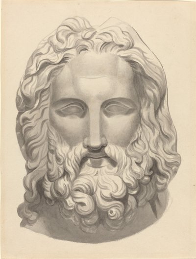 Tête Antique Barbu - John Flaxman