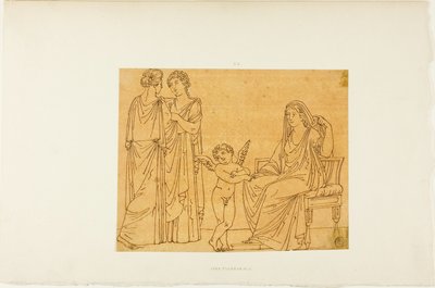 Cupidon et trois femmes - John Flaxman