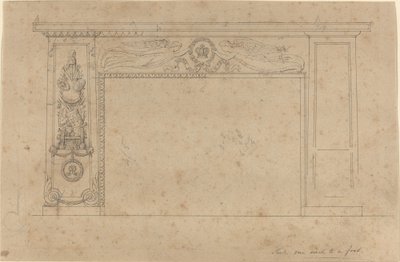 Conception pour la cheminée dans la salle du trône, Palais de Buckingham - John Flaxman