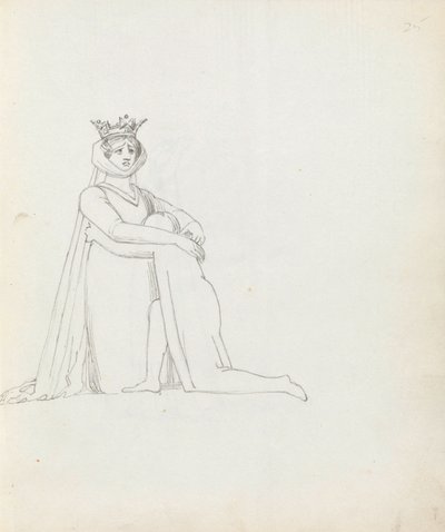 Dessin de Mme Siddons en Constance, 1783 - John Flaxman