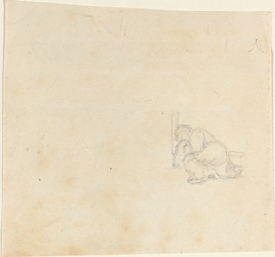 Figure dormant dans une porte - John Flaxman