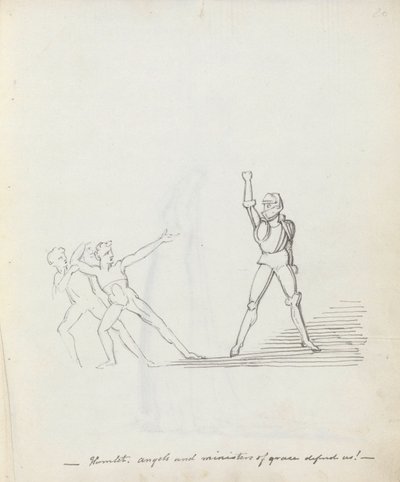 Hamlet. anges et ministres de grâce, défendez-nous!, 1783 - John Flaxman