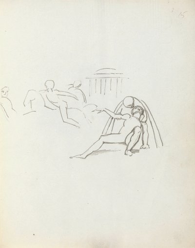 John Philip Kemble en Hamlet, 1783 - John Flaxman