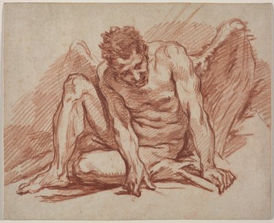 Académie masculine avec des ailes - John Flaxman
