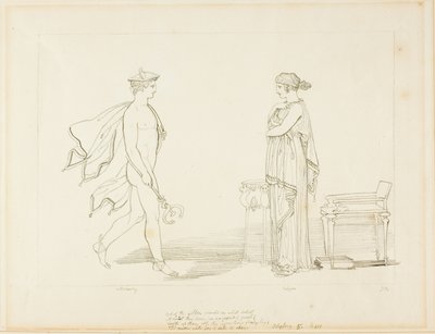 Mercure et Calypso - John Flaxman