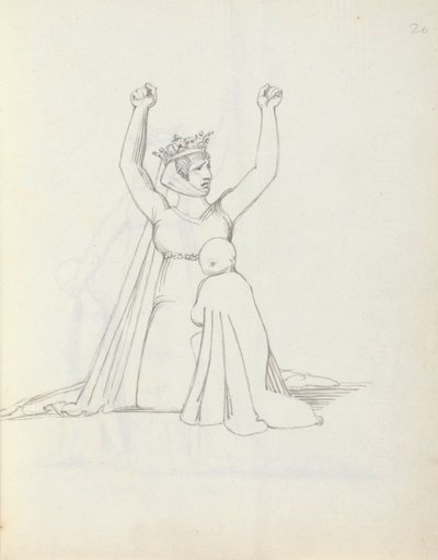 Mme Siddons en Constance, 1783 - John Flaxman