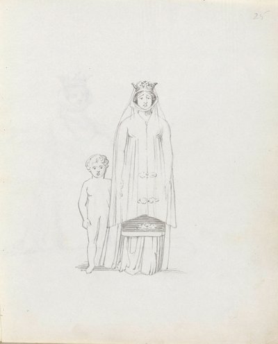 Mme Siddons en Constance avec enfant, 1783 - John Flaxman