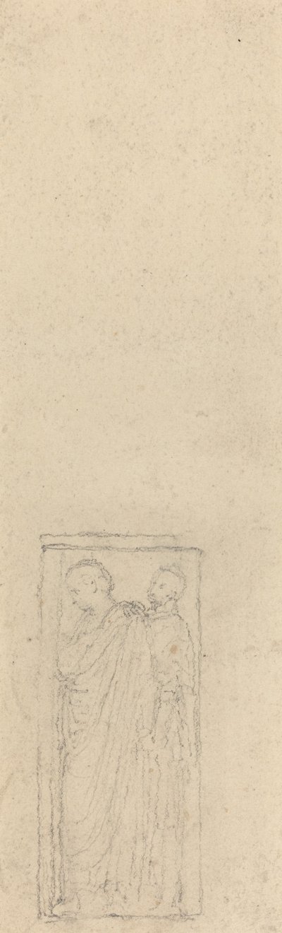 Relief avec deux figures en manteau - John Flaxman