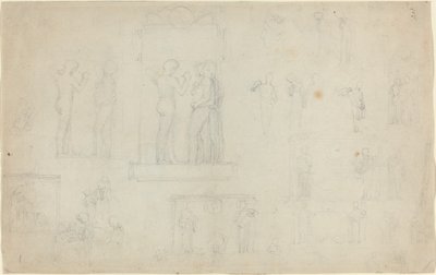 Feuille de Croquis [recto et verso] - John Flaxman