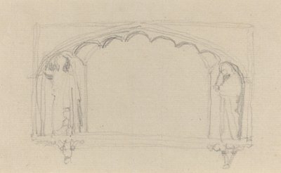 Esquisse pour un monument gothique (le monument Simcoe ?) - John Flaxman