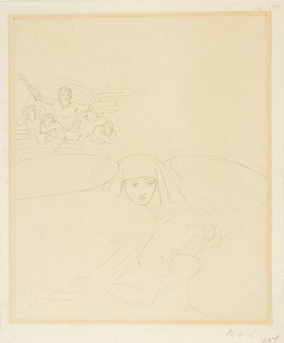 Sommeil échappant à la colère de Zeus - John Flaxman
