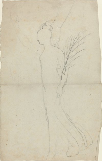 Femme marchant avec un palmier - John Flaxman
