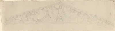 Étude pour la reconstruction du fronton ouest du Parthénon - John Flaxman