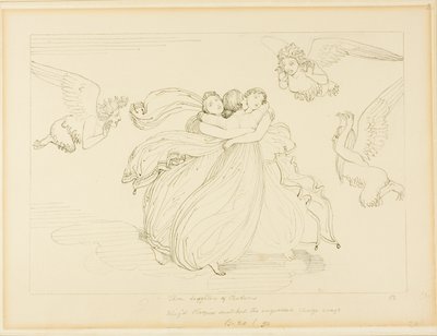 Les Harpies et les filles de Pandarus - John Flaxman