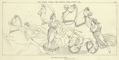 Les Heures prenant les chevaux du char de Junon - John Flaxman