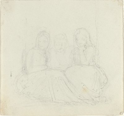 Trois figures féminines assises - John Flaxman