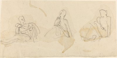 Trois figures assises - John Flaxman