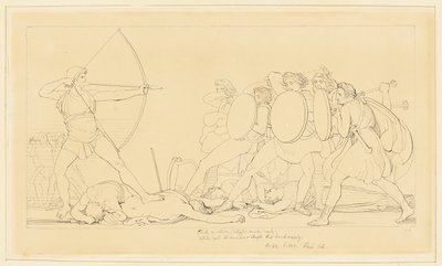 Ulysse tue les prétendants - John Flaxman