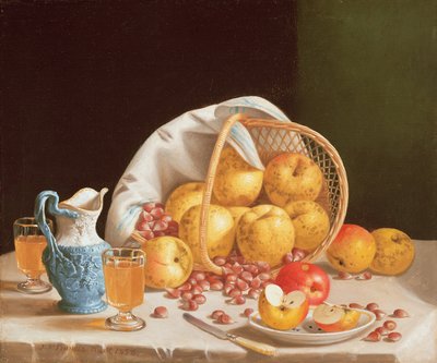 Nature morte avec pommes jaunes - John Francis