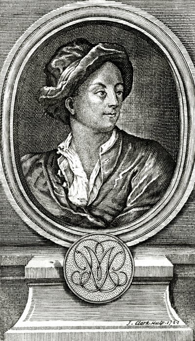 Matthew Prior, gravé par J. Clark, 1722 - John Francis Rigaud