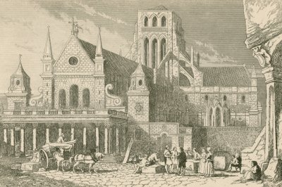 Leonard Holt conversant avec les maçons devant le portique de Saint-Paul - John Franklin