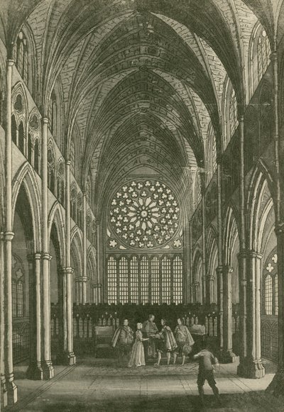 Léonard empêchant le mariage du comte de Rochester avec Amabel dans le chœur de Saint-Paul - John Franklin