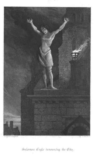 Scène de Old St Pauls par William Harrison Ainsworth, 1855 - John Franklin