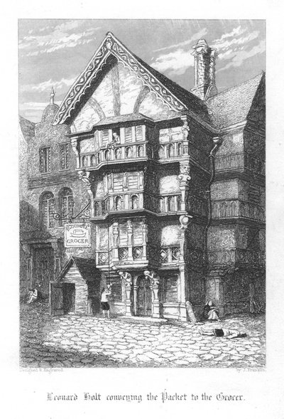Scène de Old St Pauls par William Harrison Ainsworth, 1855 - John Franklin