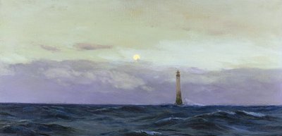 Phare de Wolf Rock, une île rocheuse au large des côtes de Cornouailles (Angleterre) - John Fraser