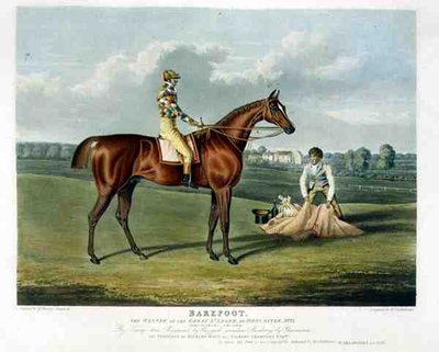Barefoot, le gagnant du Great St. Leger à Doncaster - John Frederick Herring Snr