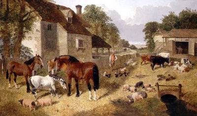 Scène de cour de ferme - John Frederick Herring Jnr