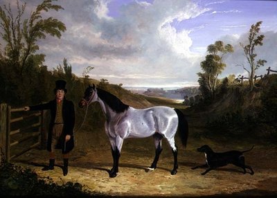 Le palefrenier Benjamin Smith avec son chasseur préféré 