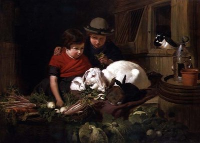 Amateurs de lapins - John Frederick Herring Senior