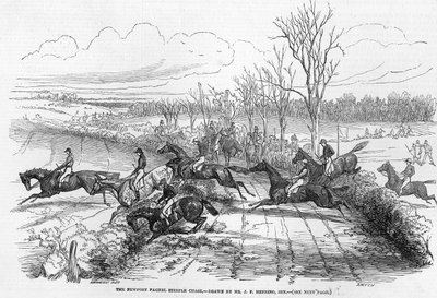 La course de steeple-chase de Newport Pagnel, gravée par Smyth, de 