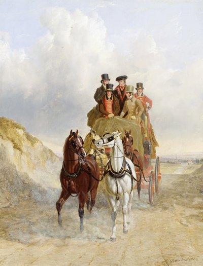 La diligence royale sur la route, 1841 - John Frederick Herring Senior