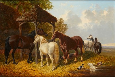 Scène de ferme animée - John Frederick Jr. Herring