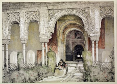 Entrée de la salle des Deux Sœurs, de 