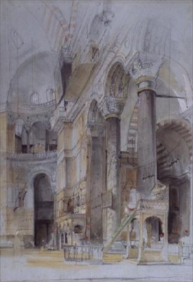 Intérieur de Sainte-Sophie, Constantinople - John Frederick Lewis
