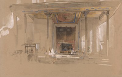 Entrée principale de la Grande Mosquée, Bursa, Turquie - John Frederick Lewis
