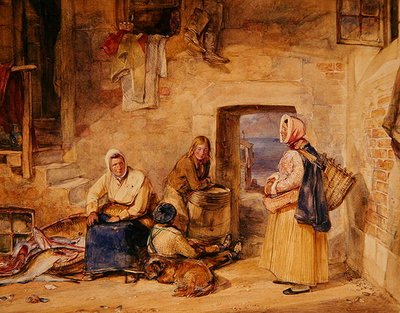 Pêcheuses de Newhaven, Édimbourg, c.1831-32 - John Frederick Lewis