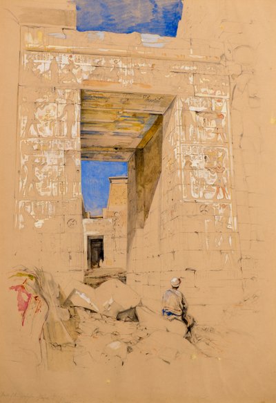 Partie du propylône de Philae - John Frederick Lewis