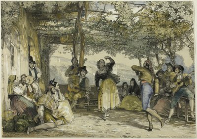 Paysans espagnols dansant le Boléro - John Frederick Lewis