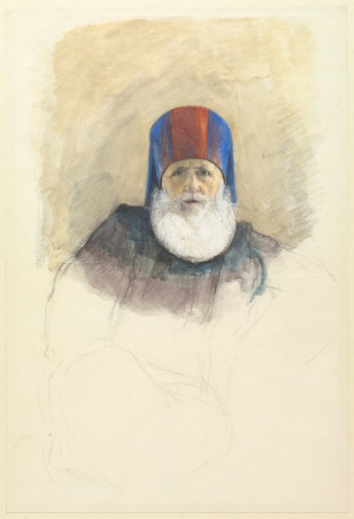 Étude pour Mehmet Ali Pacha, vers 1844 - John Frederick Lewis