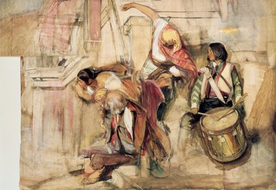 Étude pour la Proclamation de Don Carlos, 1834-1838 - John Frederick Lewis