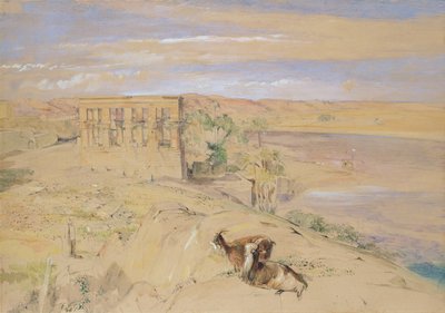 Le temple hypaethral à Philae, 1850 - John Frederick Lewis